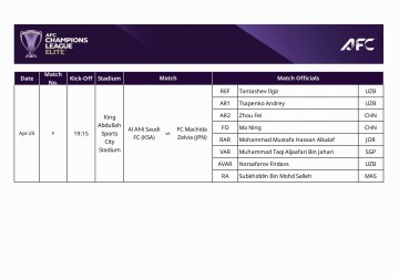 乐鱼体育官方网站-官方：马宁以四官身份执法亚冠精英赛决赛，周飞担任边裁